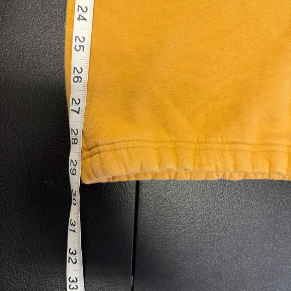 Timberland Men’s XL Mustard Yellow Jogger Pants Elastic Patch Athletic Fleece - Picture 5 of 12